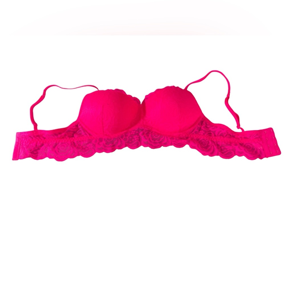 Candie's hot pink padded push up bra in sizes 34B